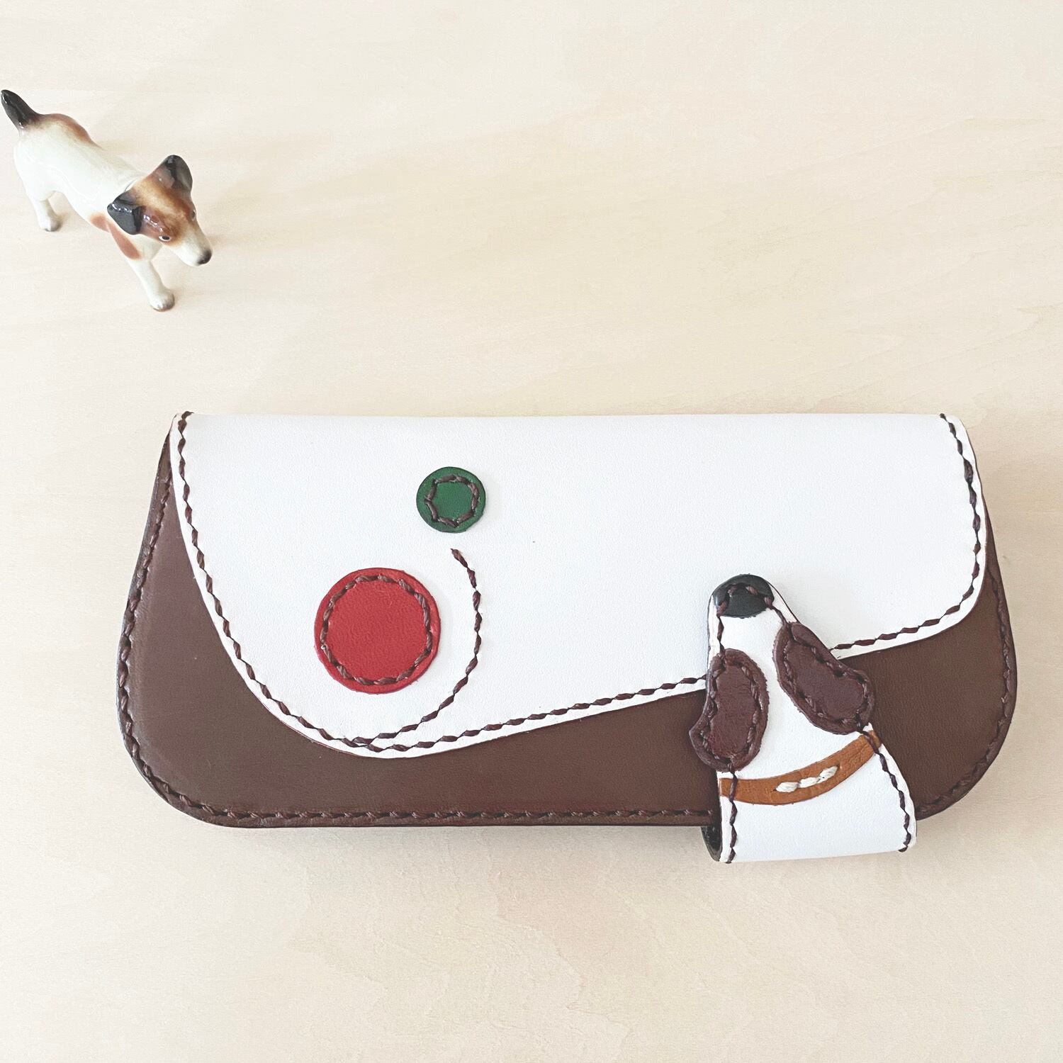 巻き姿長財布～赤×緑 | Leetama++Shop++