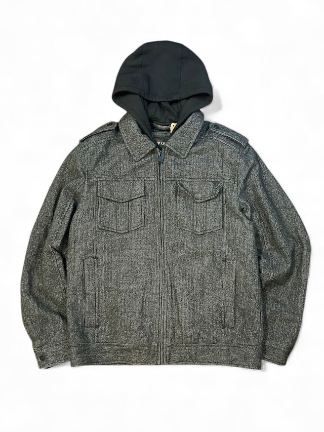 GUESS Wool Hood Jacket L GUESS Wool Hood Jacket L