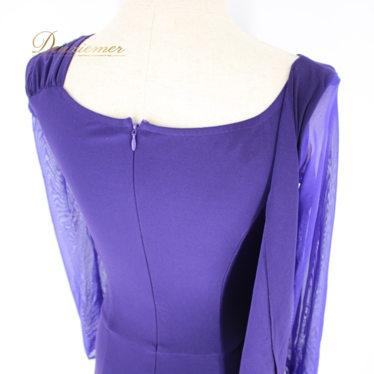 社交ダンス 衣装 スタンダード ドレス ワンピース レッスンウェア パーティ衣装 パープル系 ピンク系 花飾り 長袖 レース シンプル 紫 上品 バイオレット エレガント 大人 おしゃれ フェミニン 伸縮性 袖あり パーティー用 ドレスアップ ダンスウェア シンプルデザイン アクセント おすすめ レディース 上品スタイル