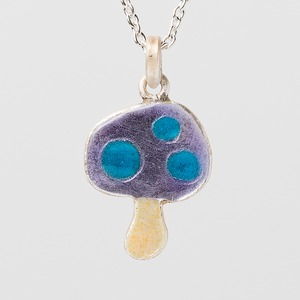 KINOKO purple & blue dot - necklace -