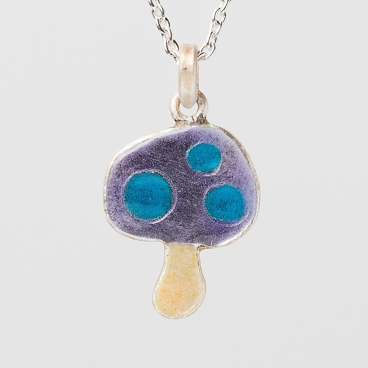 KINOKO purple & blue dot - necklace -
