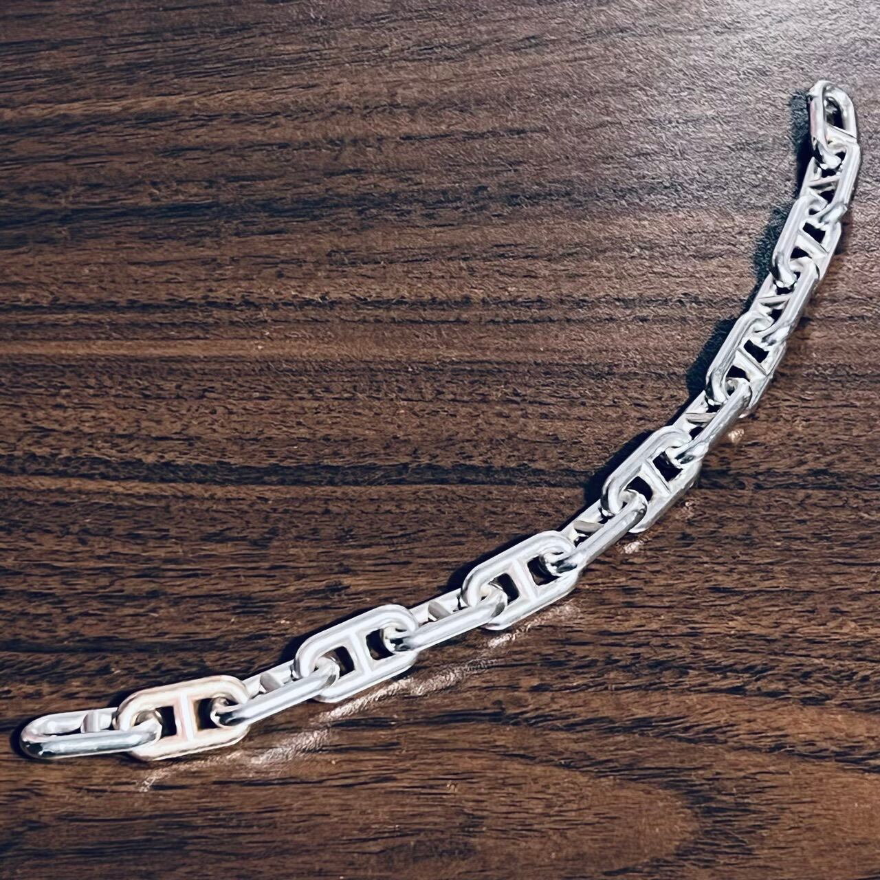 HERMES Chaine d'Ancre Bracelet Sterling Silver / Bronze HERMES Chaine d'Ancre Bracelet Sterling Silver / Bronze