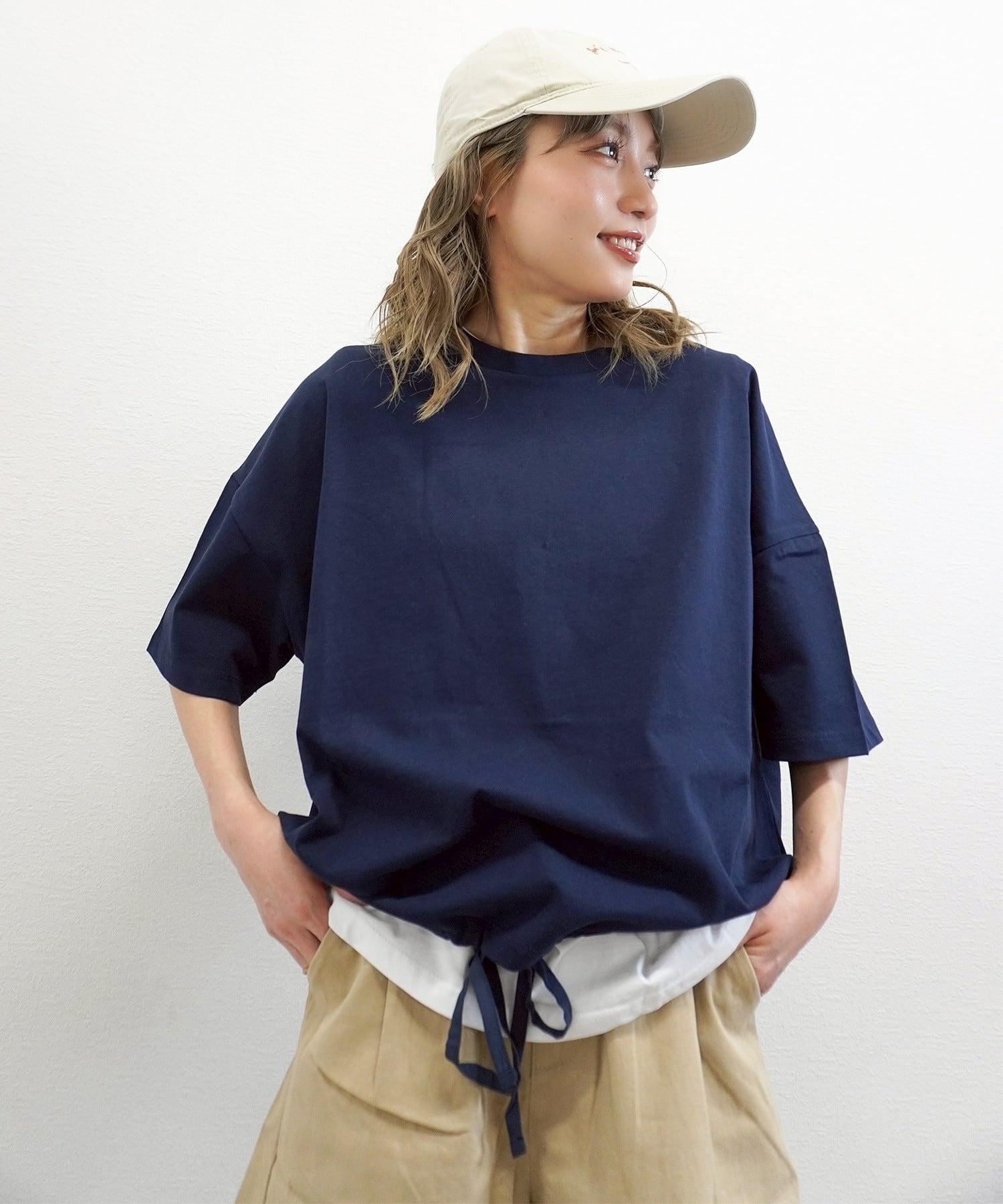 ギャザーヘムショートスリーブT 5300001(0407)