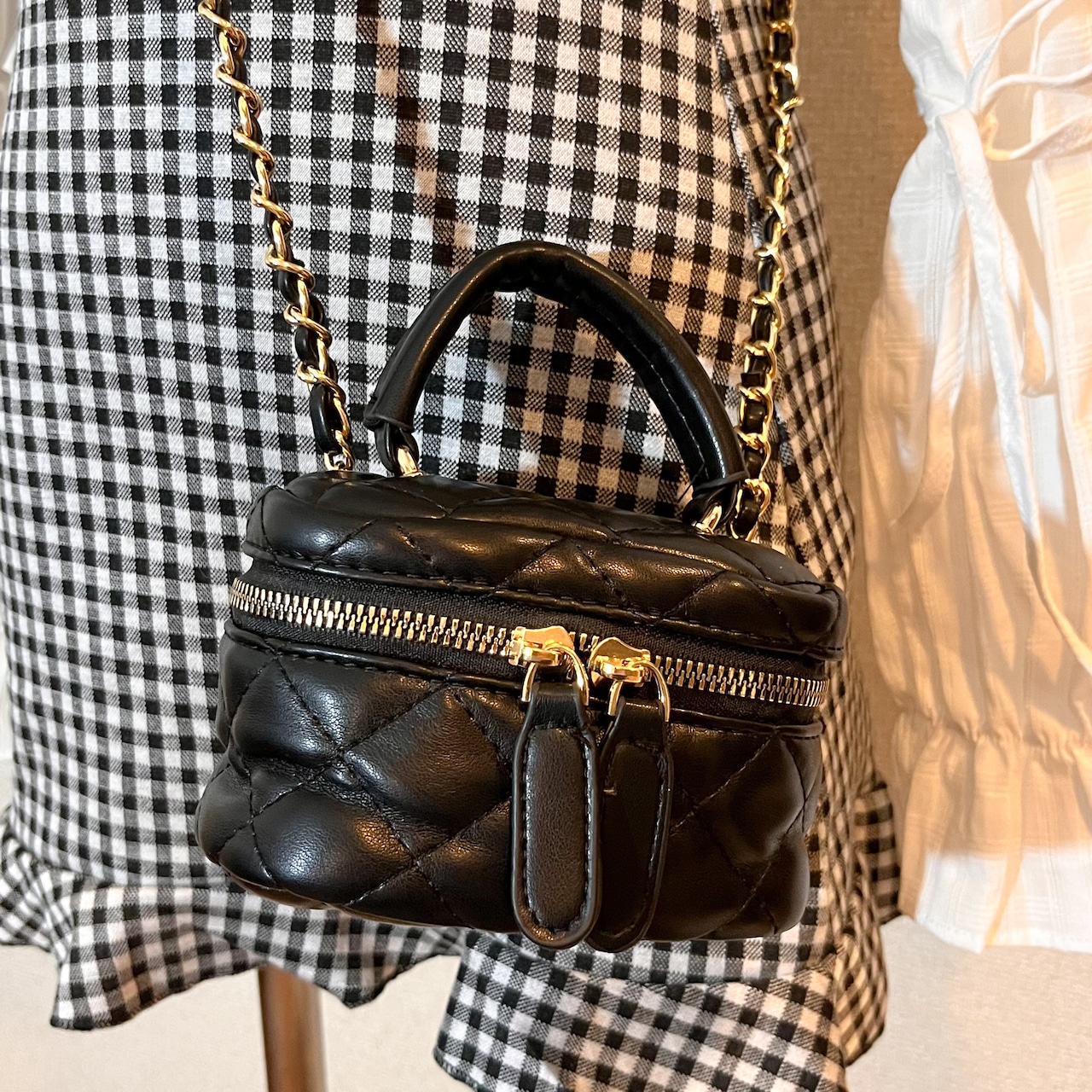 キルティングミニチェーンバッグ LK806