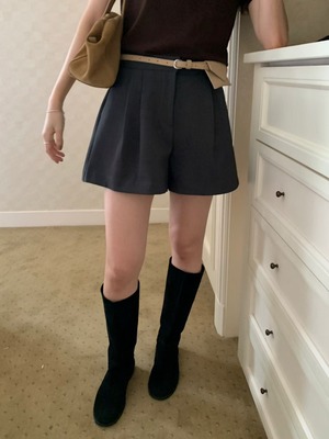 (即納)P.Y.T / Dori Half Pants / charcoal