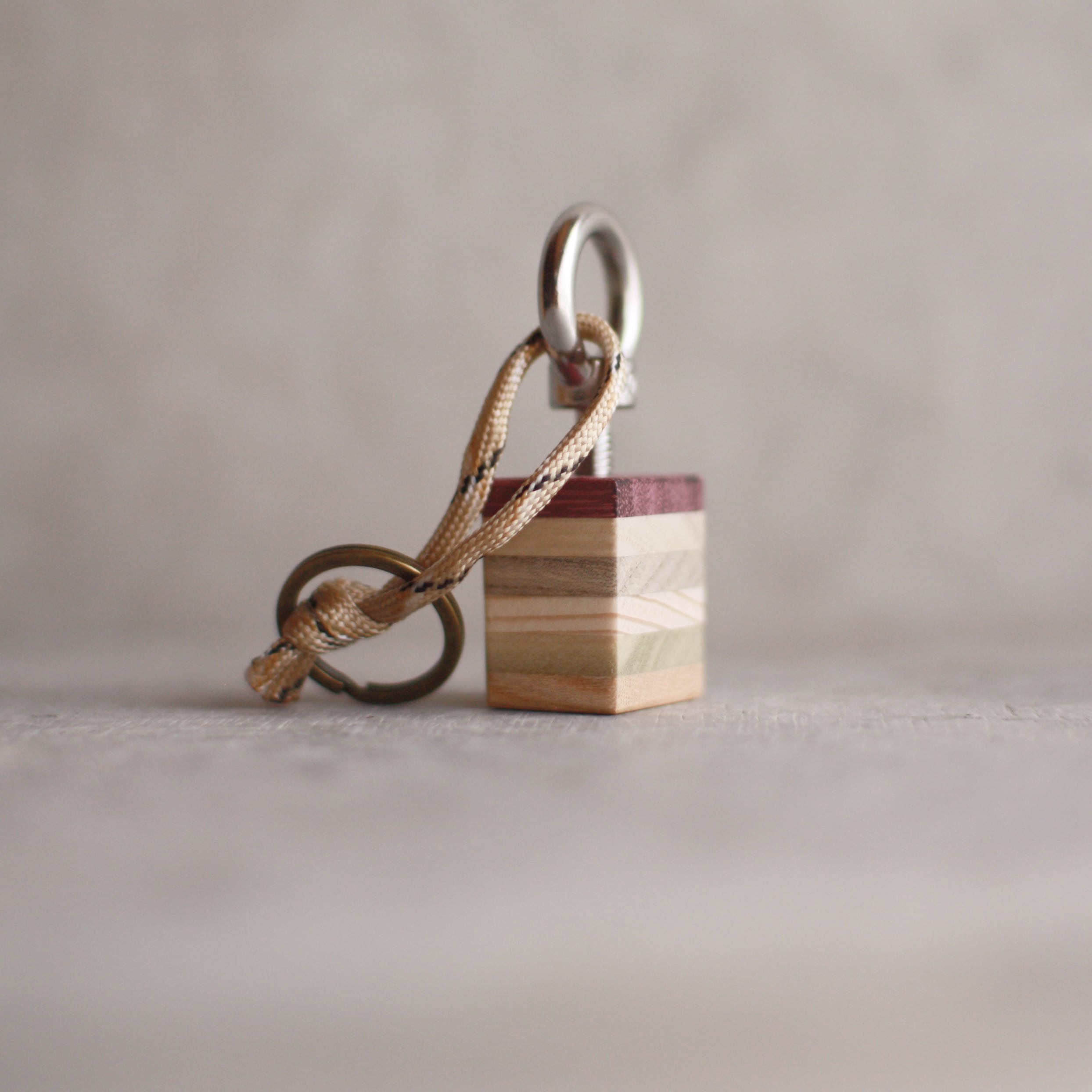 寄木 バードコール3 キーホルダー アウトドア | su