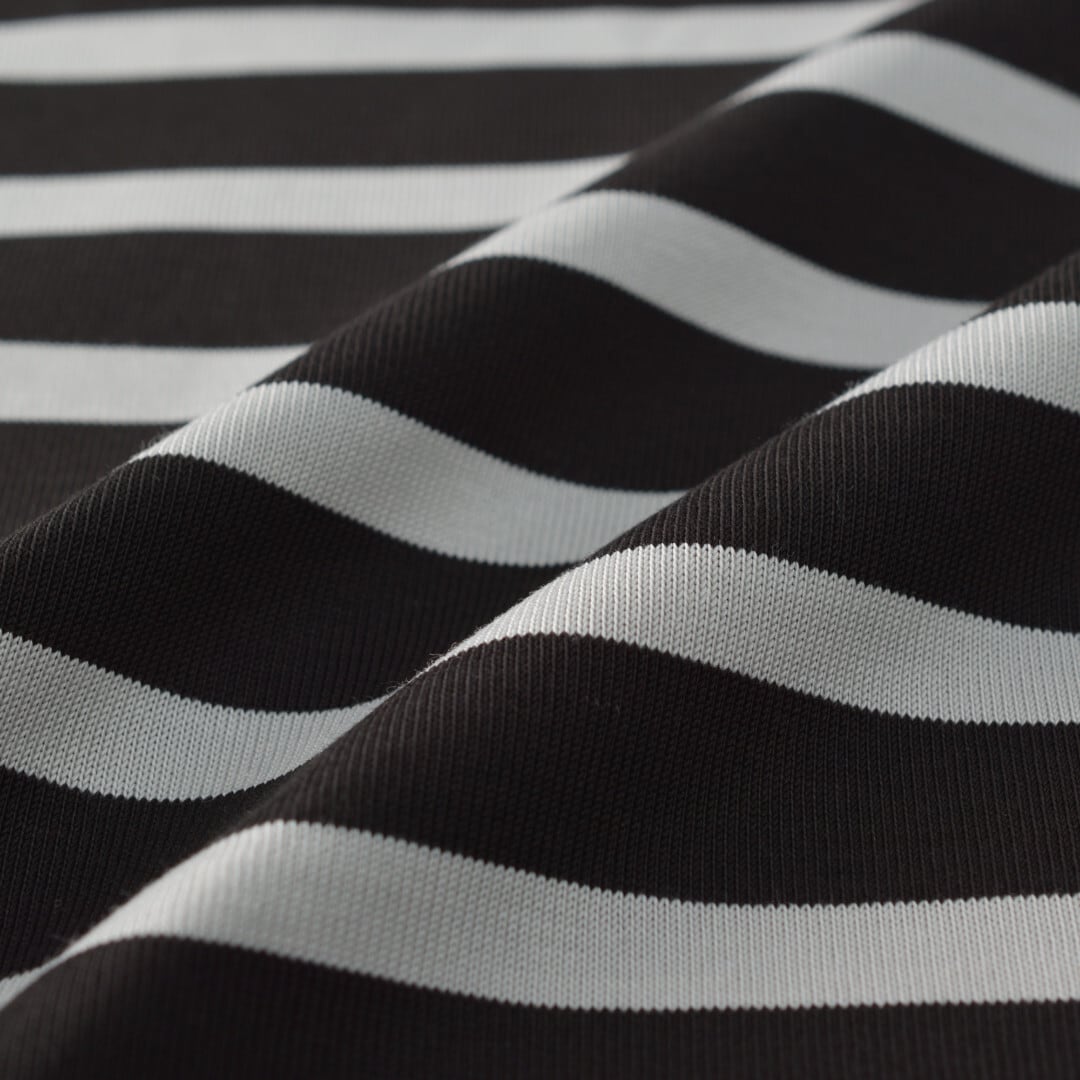 Manual Alphabet マニュアルアルファベット ULTIMA PRD BORDER T shirt ・ブラックxグレイ【メンズ】