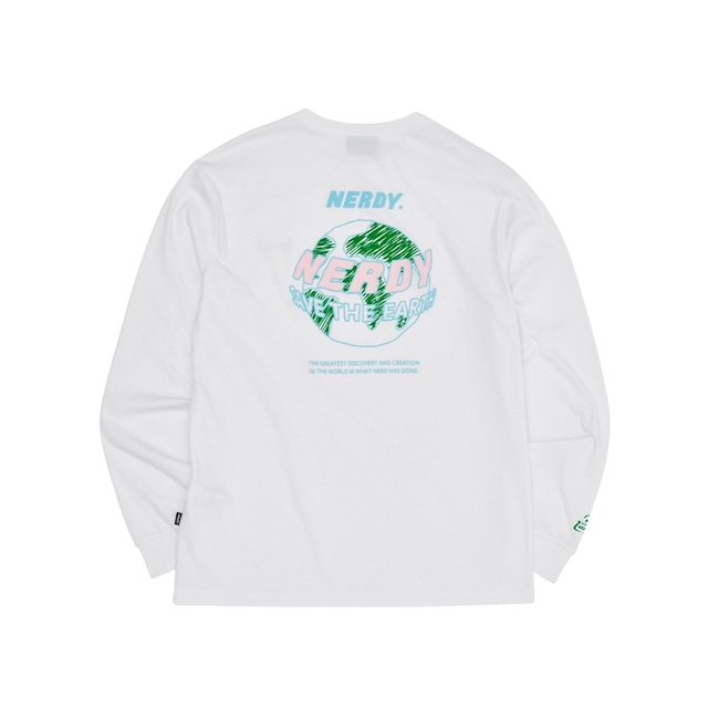 [NERDY] Earth Long Sleeve T-shirt (3color) 正規品 韓国ブランド 韓国ファッション 韓国代行 Tシャツ