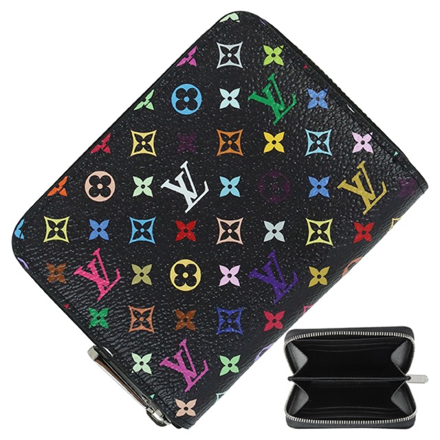LOUIS VUITTON ルイヴィトン LV × TM ジッピーコインパース モノグラムマルチカラー ノワール コインケース カードケース ラウンドファスナー財布 新品