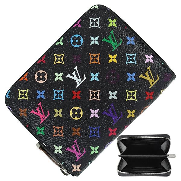 LOUIS VUITTON ルイヴィトン LV × TM ジッピーコインパース モノグラムマルチカラー ノワール コインケース カードケース ラウンドファスナー財布 新品
