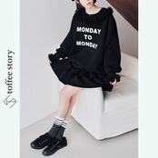 ”MONDAY TO MONDAY ” コクーンスリーブスウェット i0434