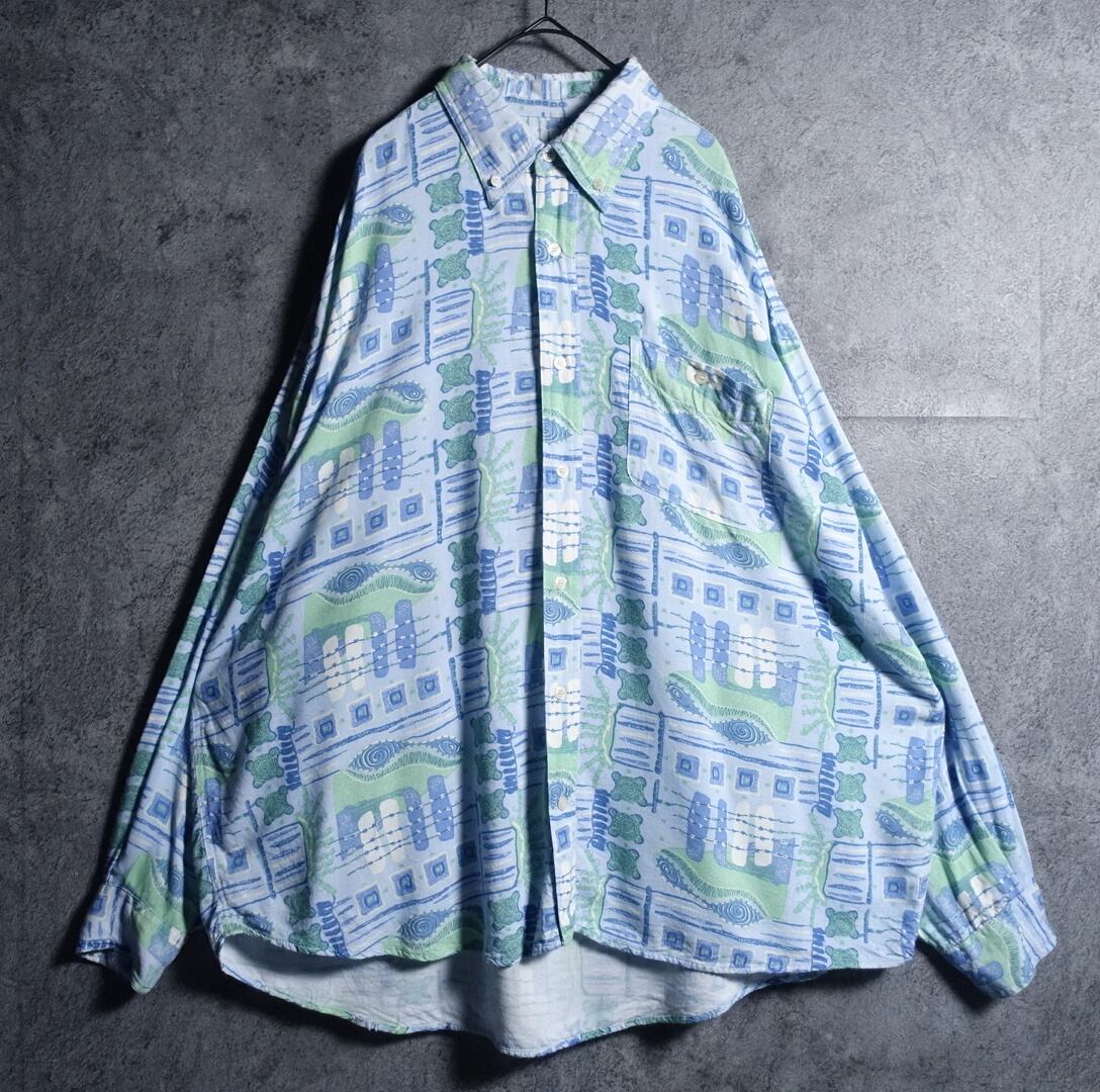 EURO Multicolor abstract pattern design shirt