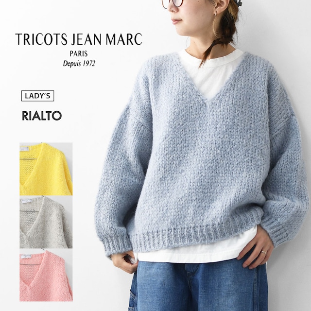 TRICOTS JEAN MARC [トリコット ジーン マルク] RIALTO [RIALTO] リアルト・ニット・Vネック・ニットセーター・モヘヤ混ニット・ふんわりニット・LADY'S [2025AW]