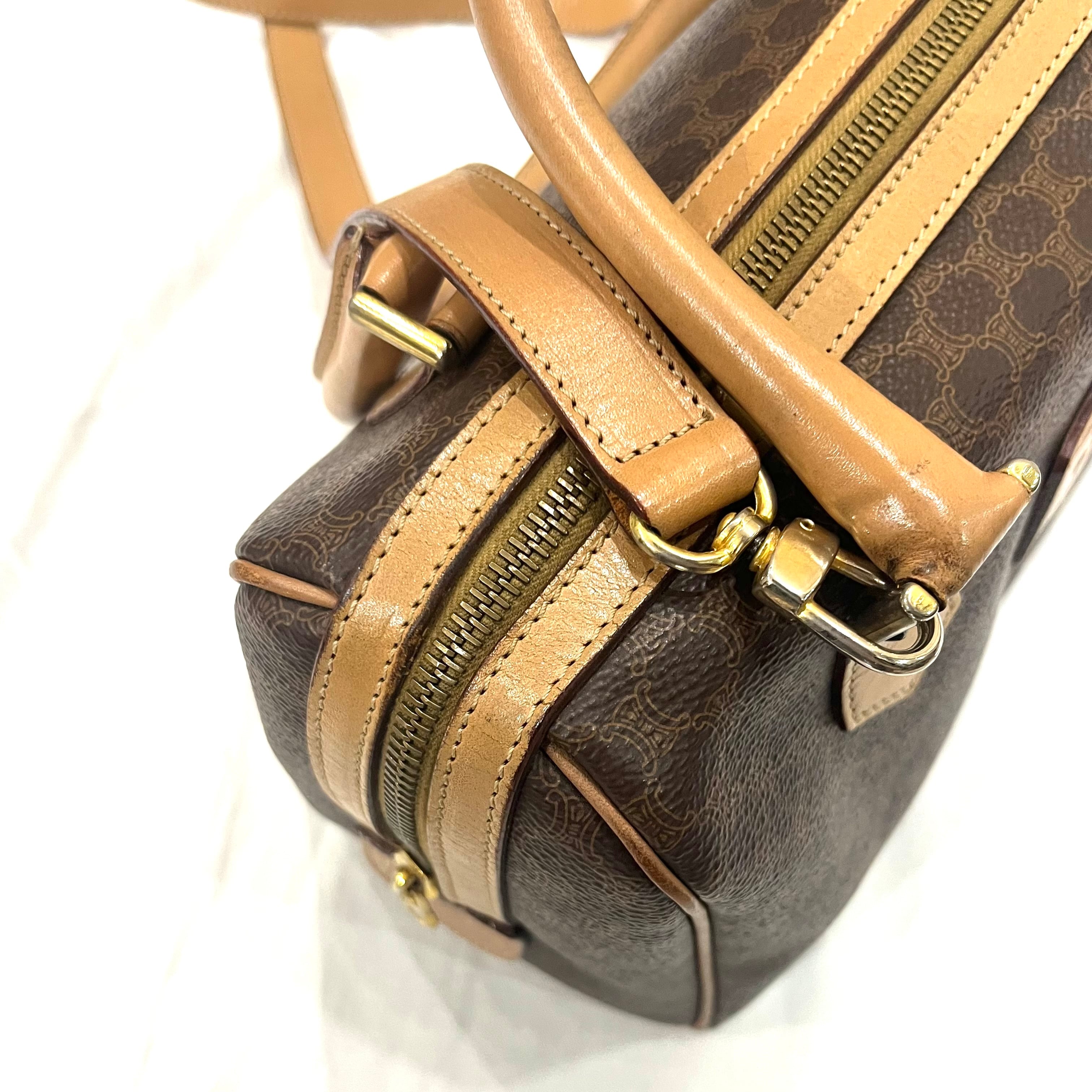CELINE】 日常に。セリーヌマカダム 2wayボストンショルダーバッグ