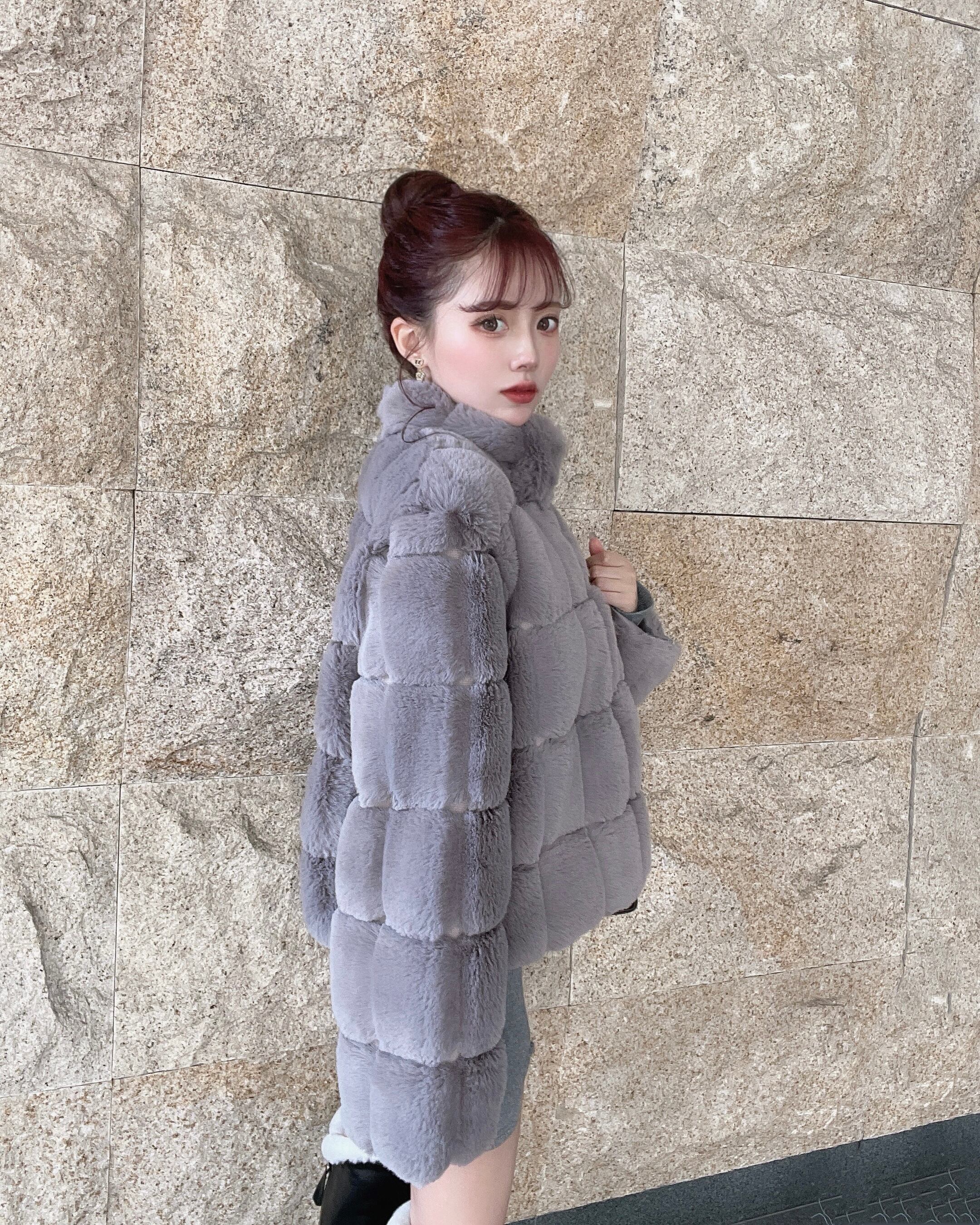 lumignon♡ファーコート Lumignon original ♥ Quilting fur coat 【オフホワイト】 | Lumignon
