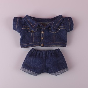 『デニムパンツ』ちびぬい　ぬい服　15㎝　20㎝ドール　人形　オタ活　アイドル　KPOP　小物　アクセサリー　韓国　グッズ  テテ　テヒョン　韓流　INI　IVE　JO1 ネックレス　靴　ブーツ　ぬいぐるみ  ジョンハン ボトムス　パンツ