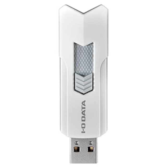 アイ・オー・データ IODATA 高速USBメモリー USB 3.2 Gen 1(USB 3.0)対応 スライド式/ストラップホール付き 64GB ホワイト 日本メーカー U3-DASH64G/W