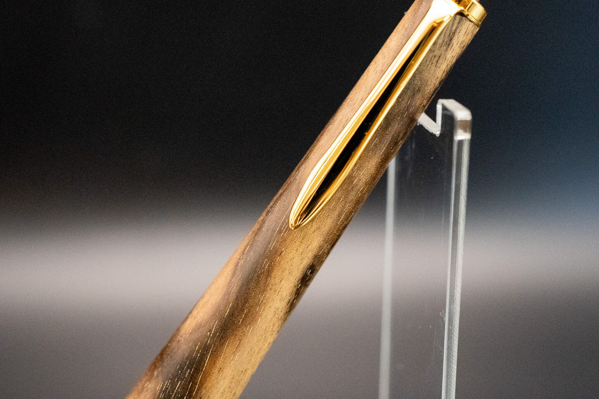 【魅惑の黒い紋様】 黒柿孔雀杢 gold MP