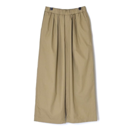 maison de soil ｜ COTTON DYED WEATHER 2TUCK WIDE EASY PANTS( beige )