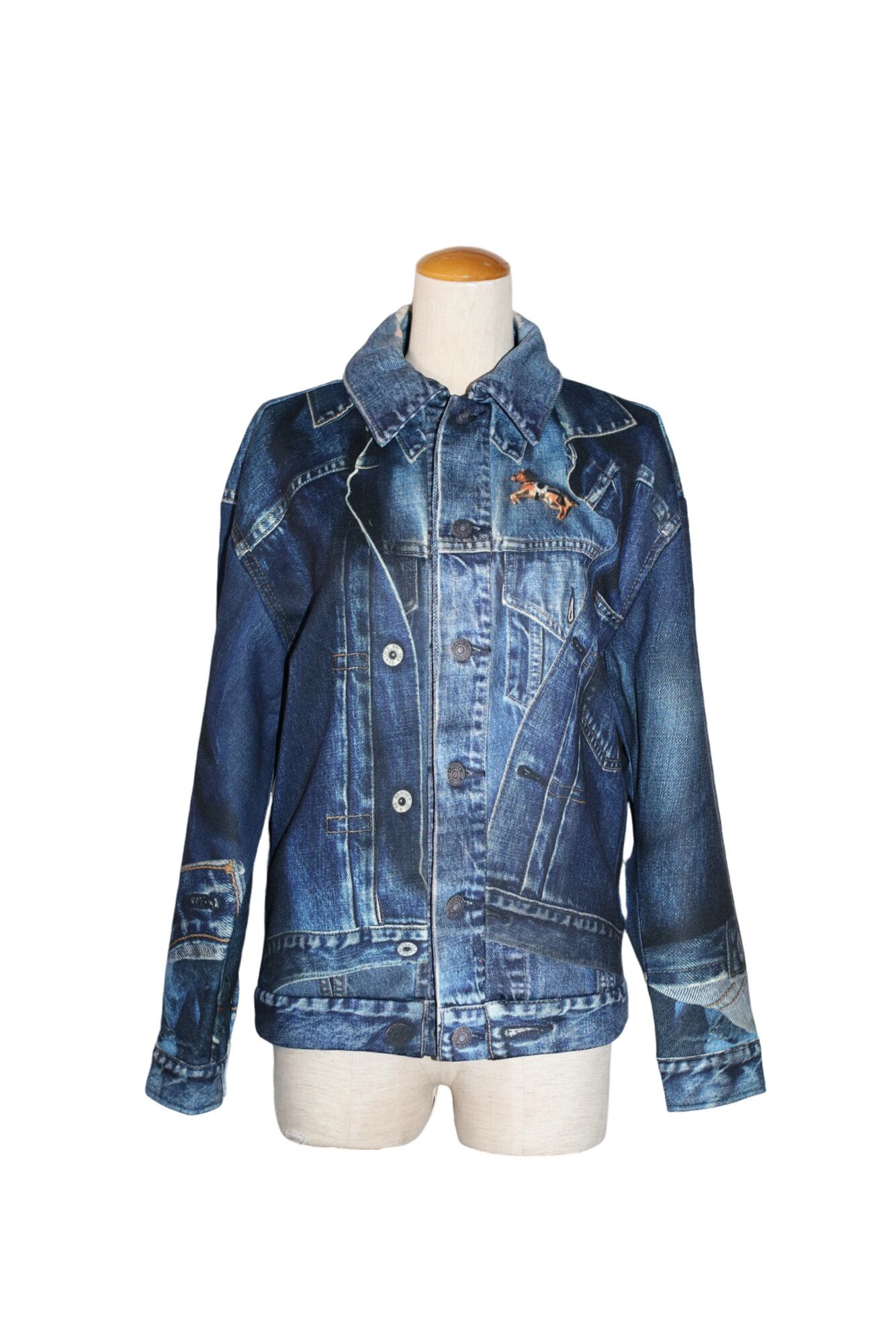 25AW】FUMIE=TANAKA x TATA print blouson (BLUE) F25A-10 | IAAAM