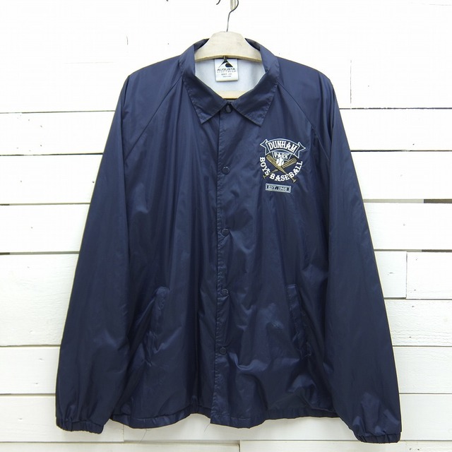 AUGUSTA SPORTSWEAR DUNHAM BOYS BASEBALL 刺繍入り コーチジャケット ネイビー メンズ 2XLサイズ