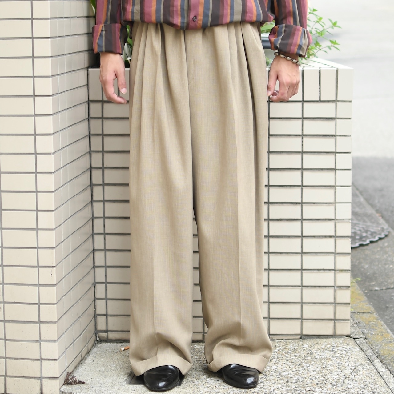 SEAN JOHN custom draw cord 4tuck wide slacks