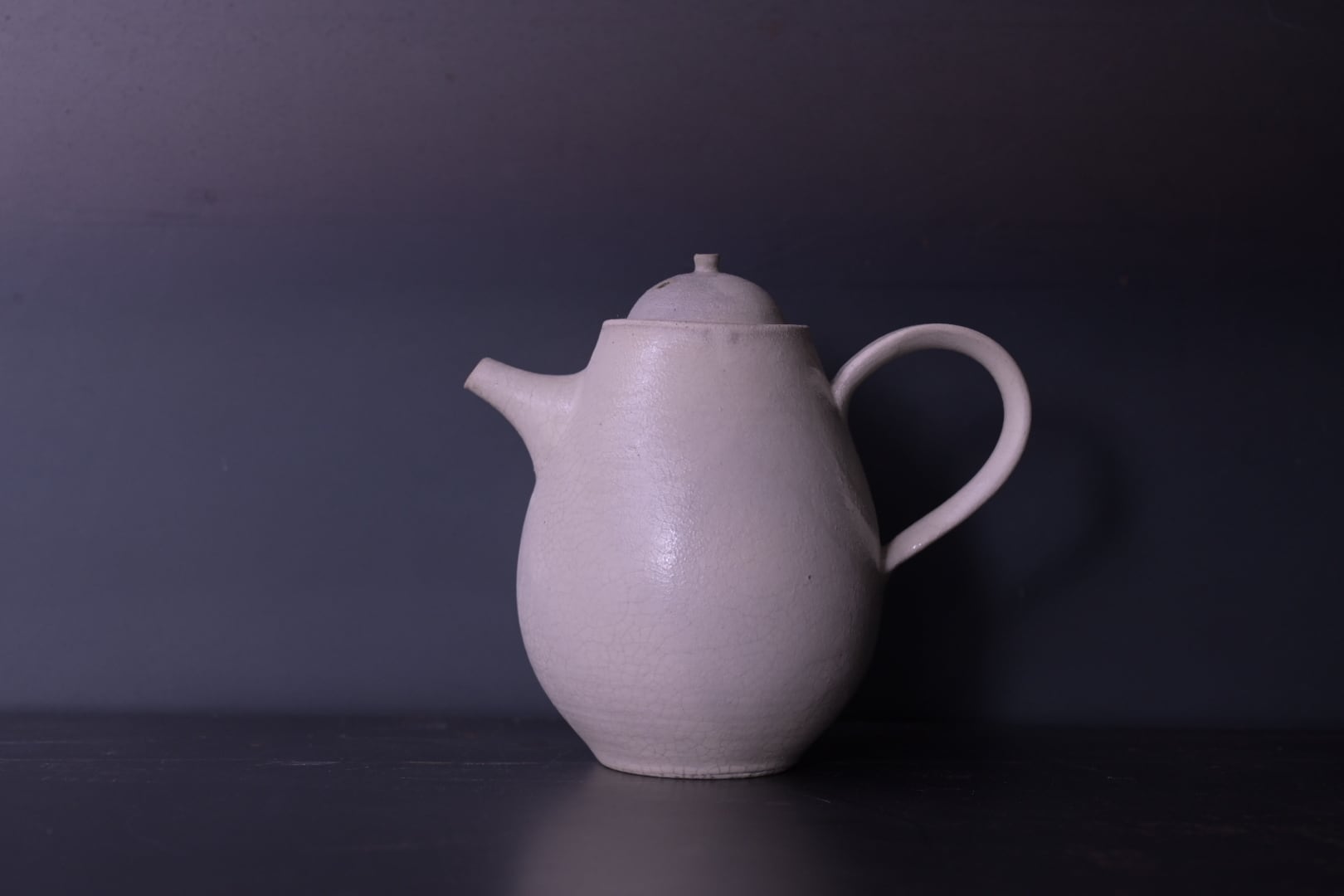 七理摩弓 日々手粉引急須(大)