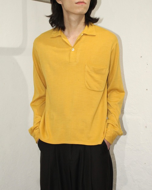 60s THALSPUN Polo Open Collar Jersey Shirt
