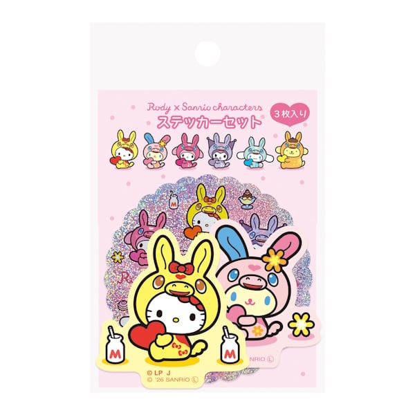 RODY × サンリオキャラクターズ ステッカーセット 3種類セット | ぶん