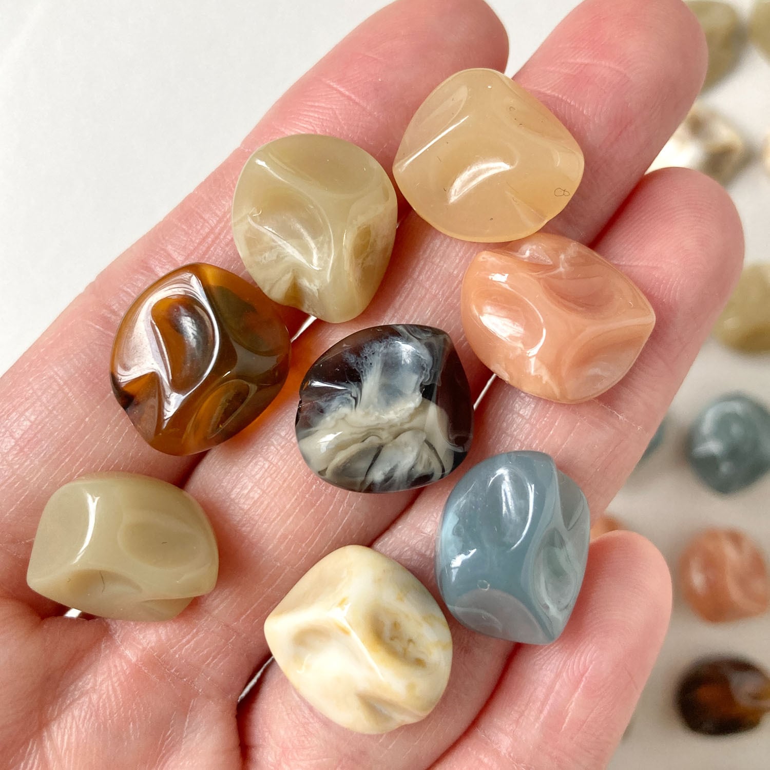 新色追加・再入荷〉凹凸小石風カボション | Dua-アクセサリーパーツ