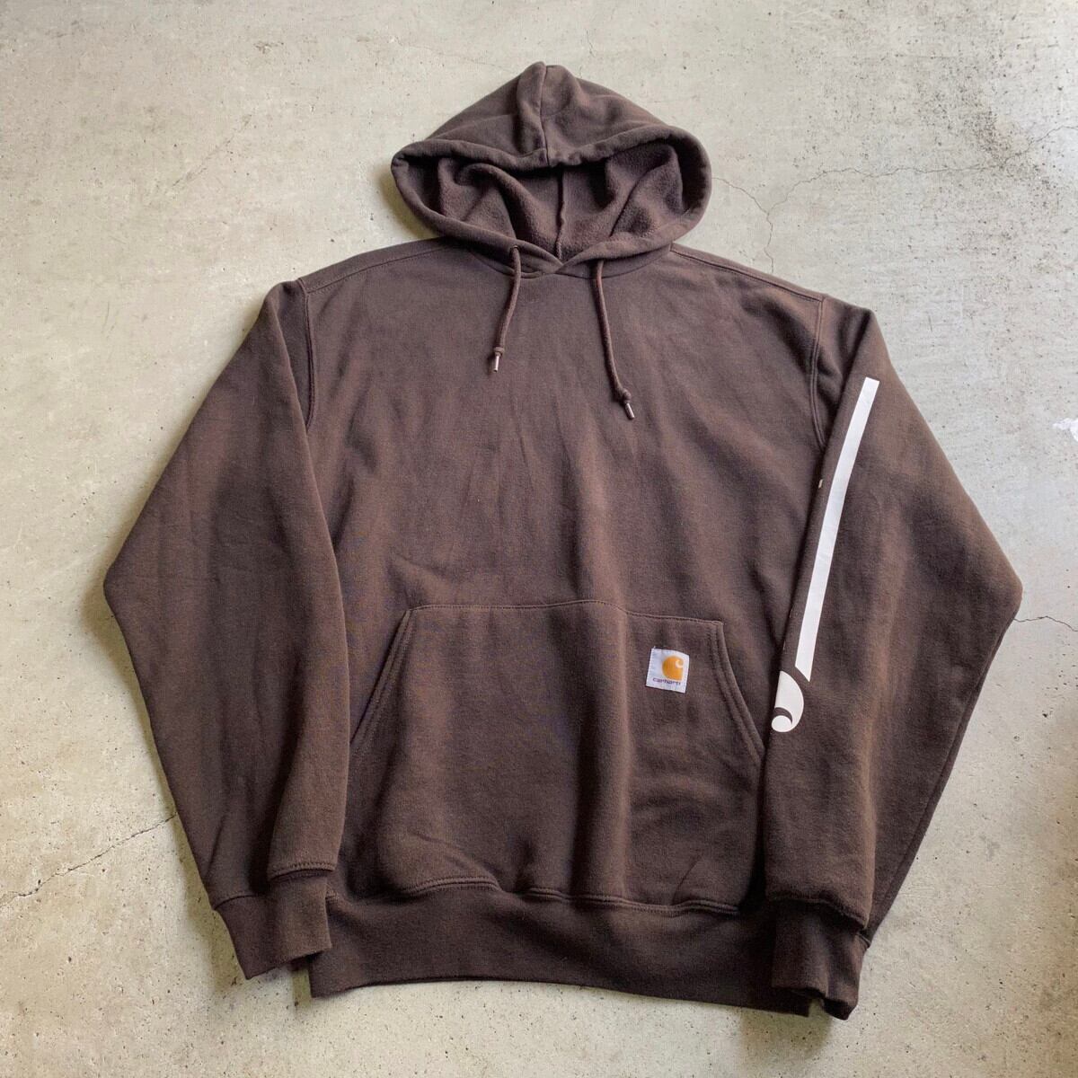 Carhartt カーハート ワンポイントロゴ 袖プリント プルオーバー ...