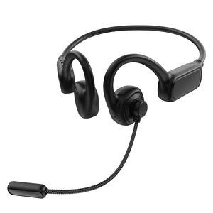【在庫のみ】Bluetooth ヘッドセット マイク付き Bluetooth5.4+EDR イヤホンマイク オープンイヤー イヤホン ビジネスイヤホン ENCノイズキャンセリング技術 35g超軽量 究極のフィット感 最大20時間連続再生 耳を塞がない 自動ペアリング クリアな通話体験 ハンズフリー通話/テレワーク/Web会議/zoom (ブラック)
