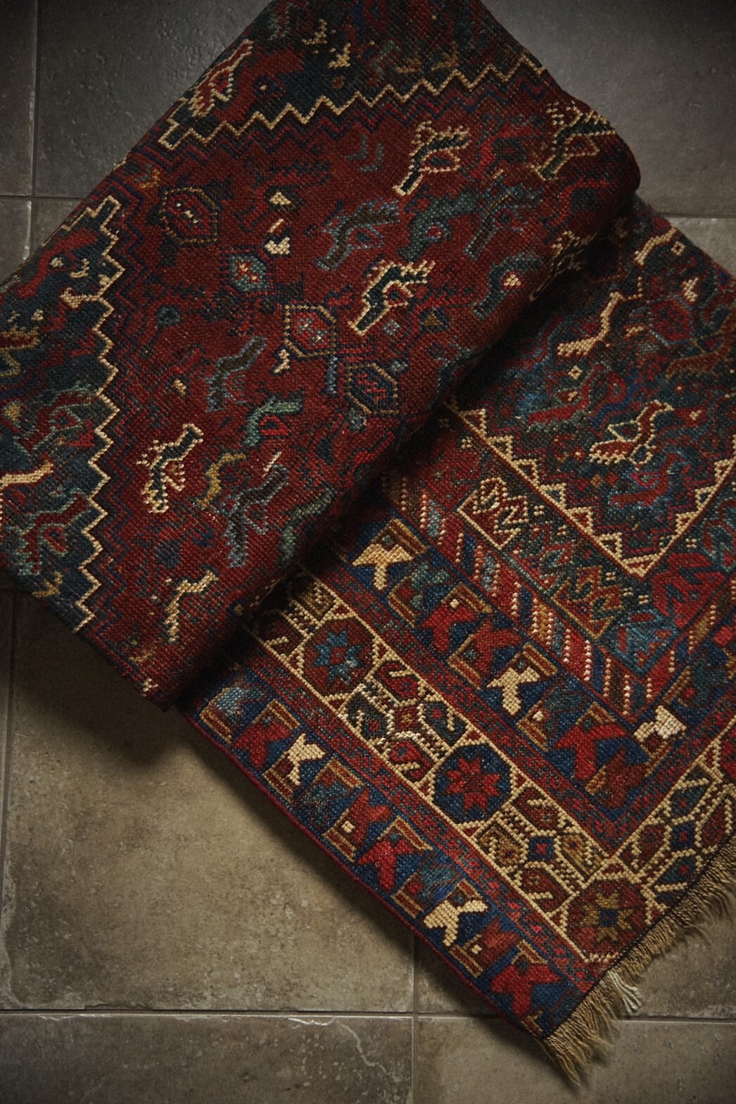 404-Antique khamse rug | 手織りのヴィンテージラグ専門店 | Bahr
