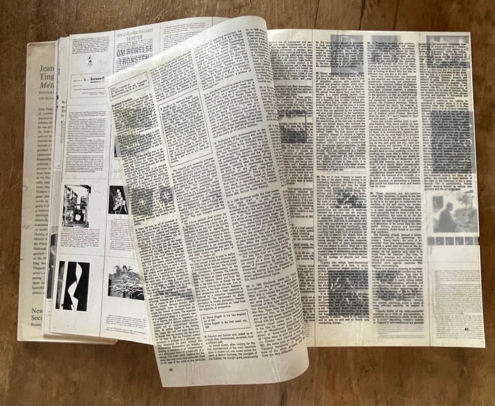 絶版洋古書 】ジャン・ティンゲリー Jean Tinguely 