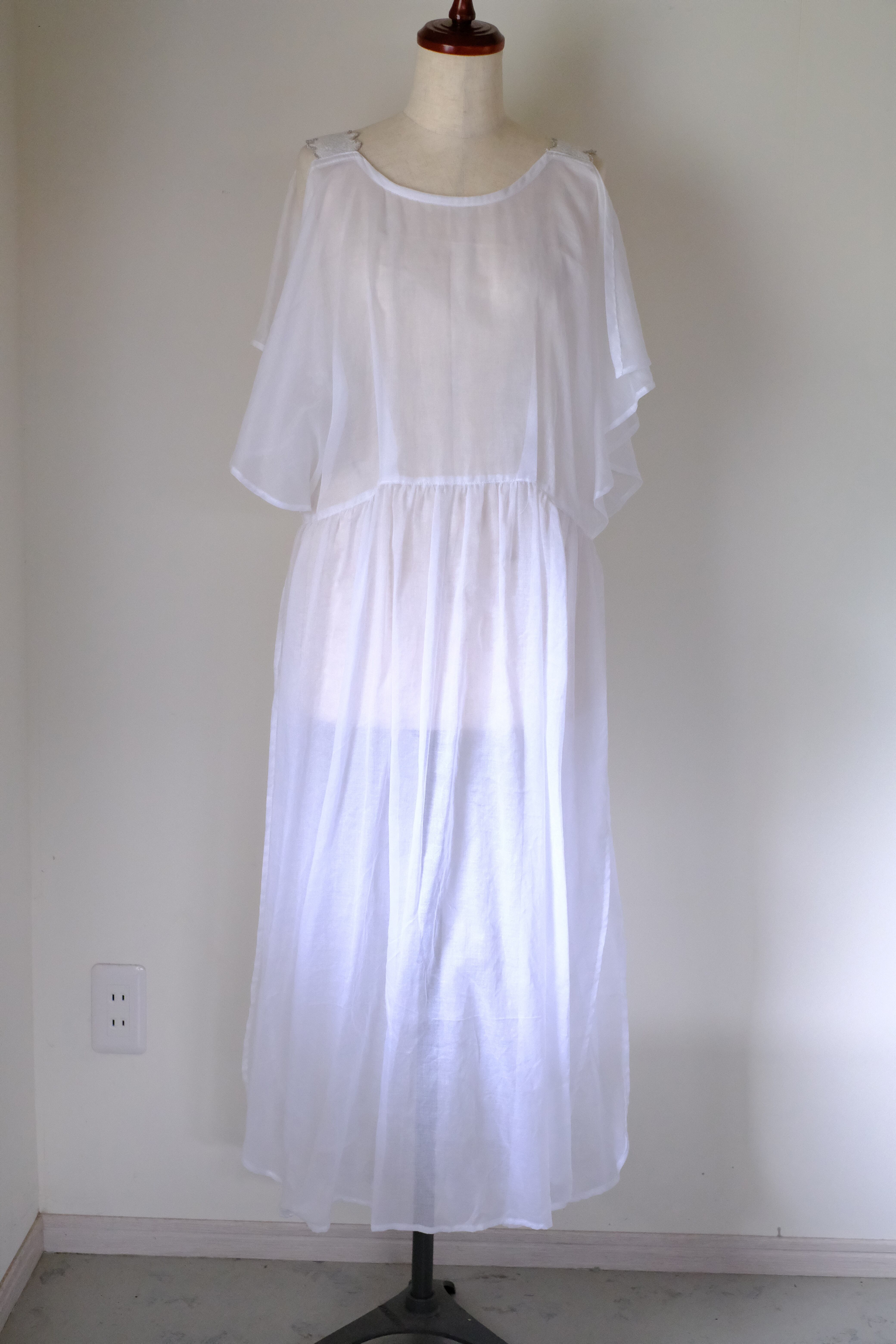 シアーワンピース cl-115(オフ白)