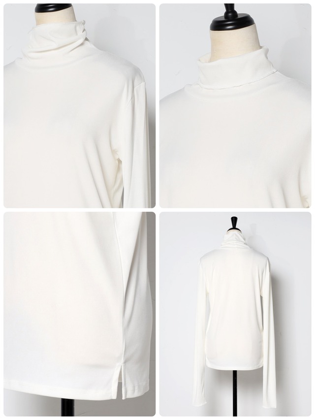 シアーリブタートルプルオーバー