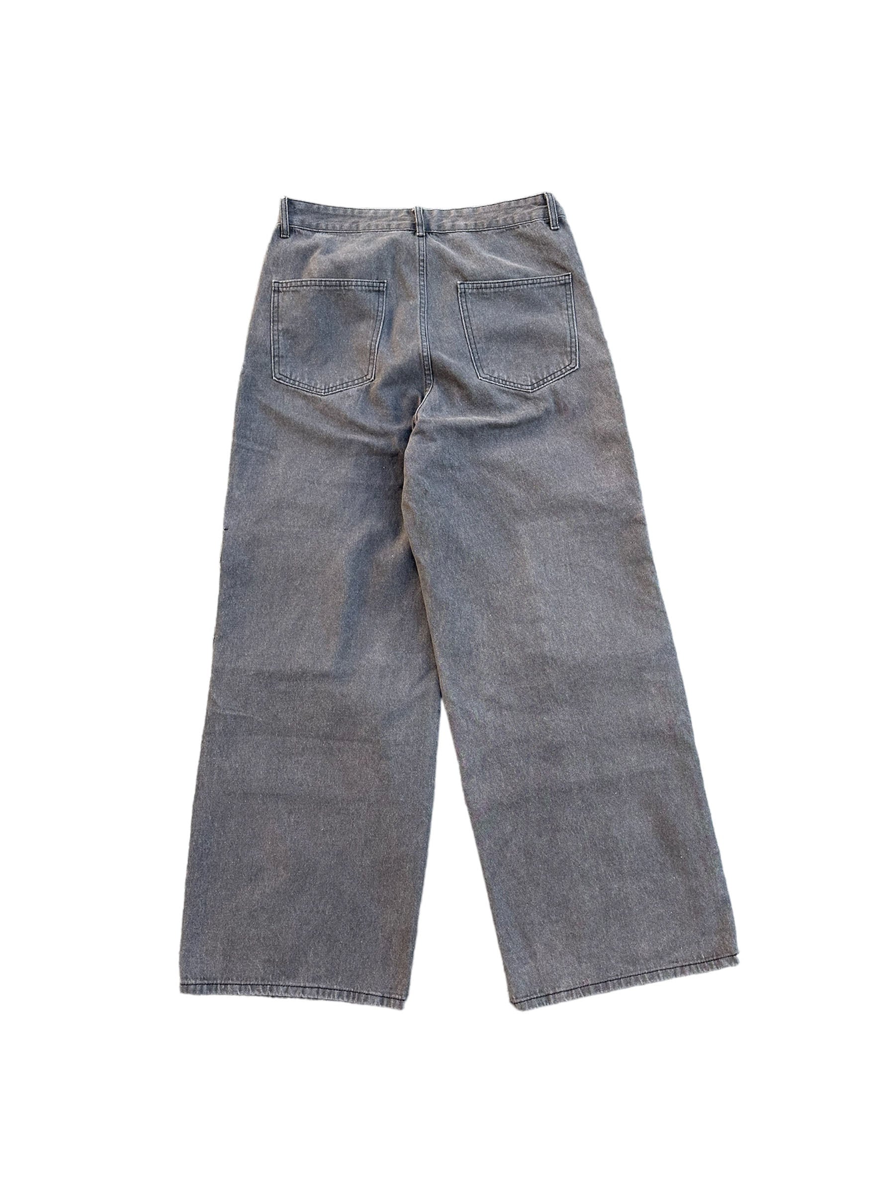 デニム・ジーパン Wai Kei Parachute cargo washed denim pants BMR488 Parachute cargo washed denim pants - WaiKei | 60% - Asian
