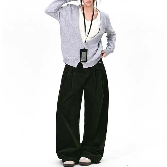 tucked corduroy pants　タックコーデュロイパンツ　J1650