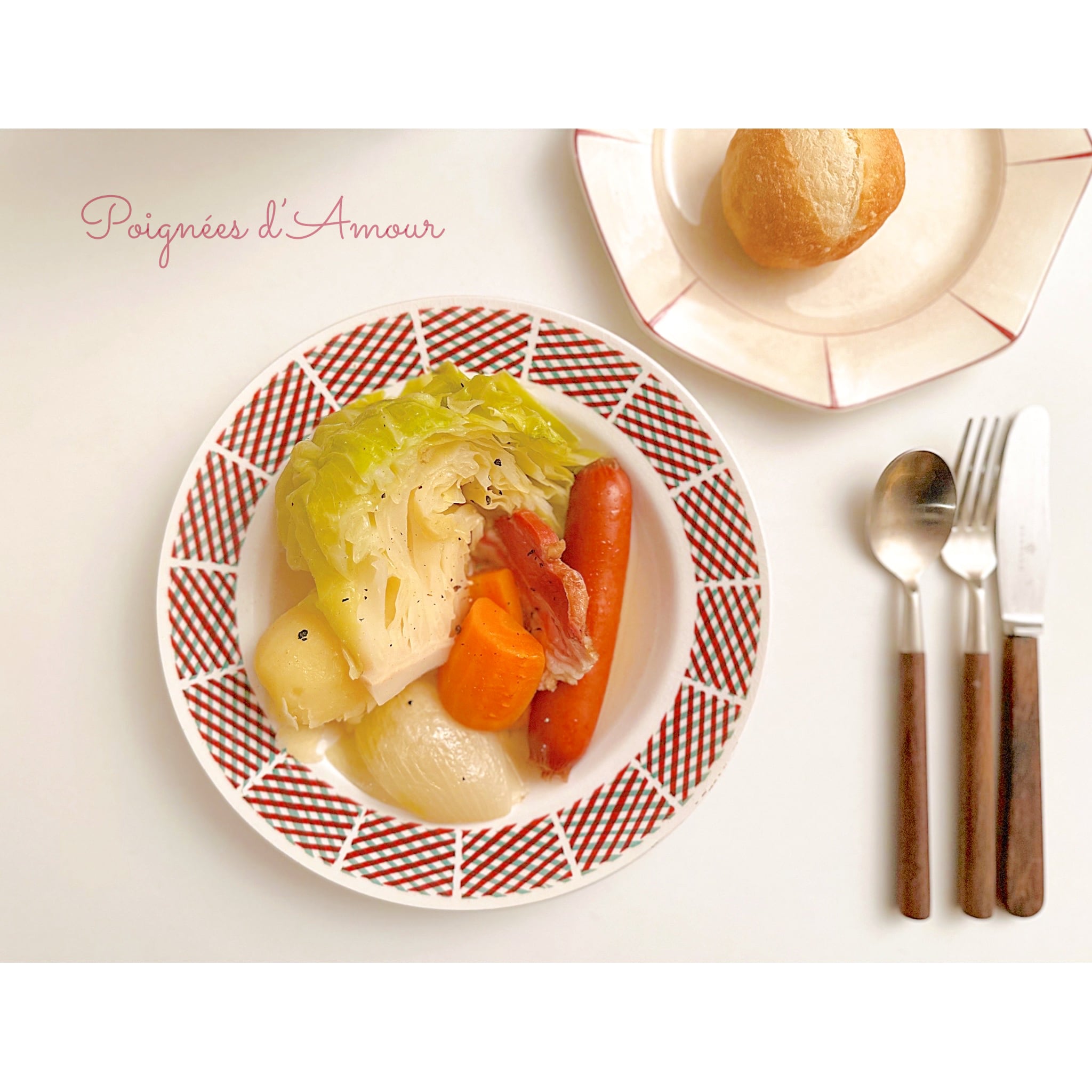 St-Amand サンタマン スーププレート ローズ B（フランス） | ぽわにえ