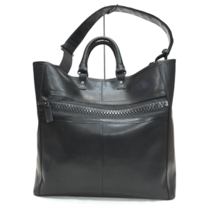 BIG VISLON 2WAY TOTE <BLACK>