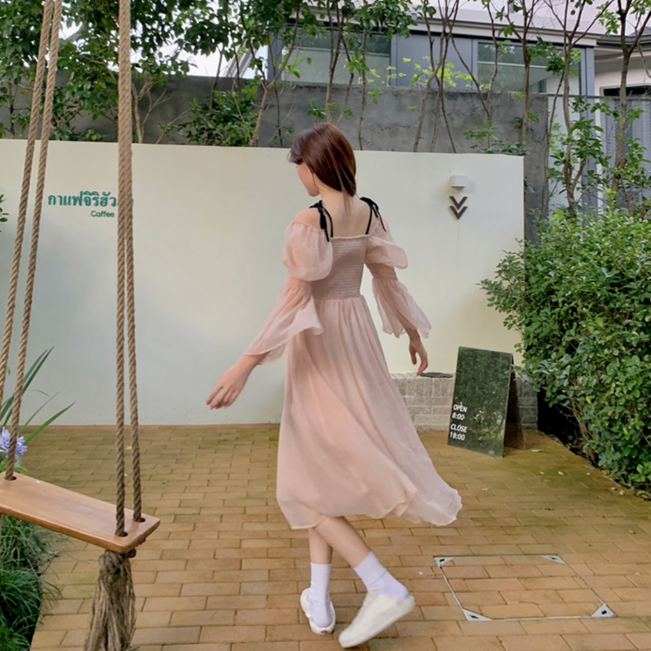 ショルダーリボンフェアリーワンピース LK517