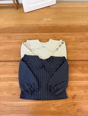 【先行〆9/23 23:59 5%OFF】2674 design frill blouse / OHHO