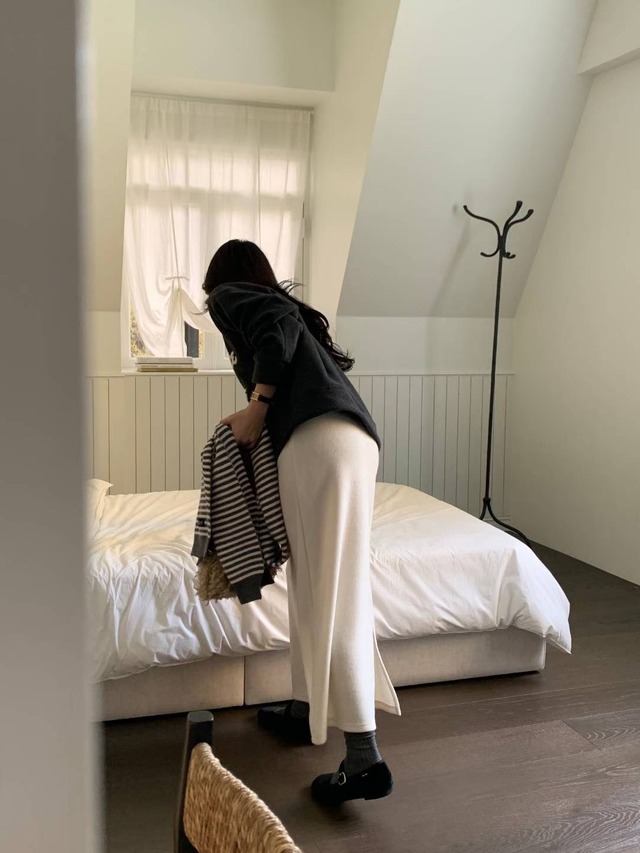 (予約) AREING / Maxi wool skirt 3color