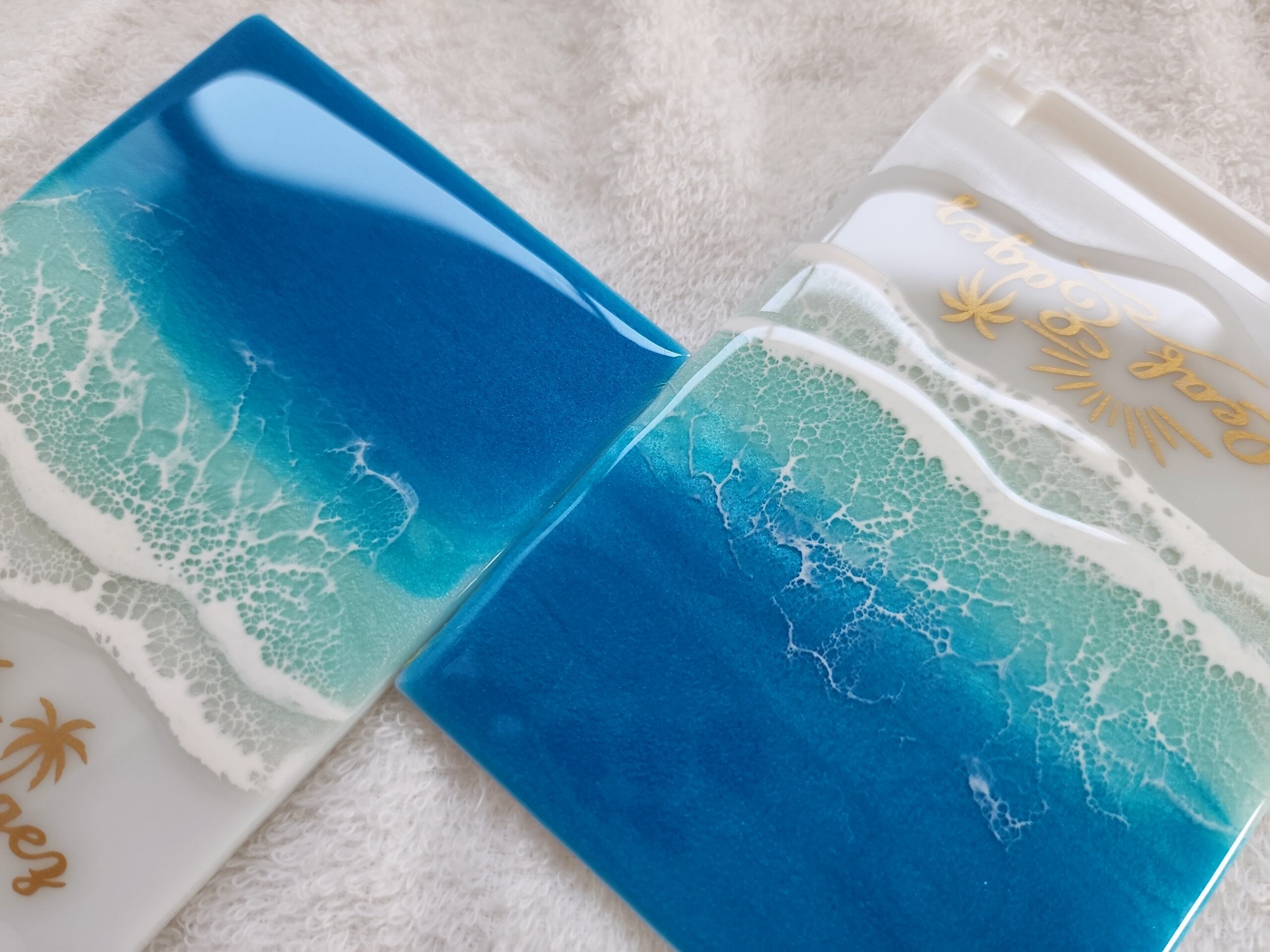 154.オーシャンレジンアート 折りたたみミラー小