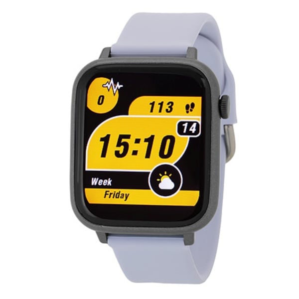 J-AXIS スマートウォッチ 液状タッチ 多機能 アラーム 心拍測定 電話着信 アプリ連携 ブルー CS4A0001-BL