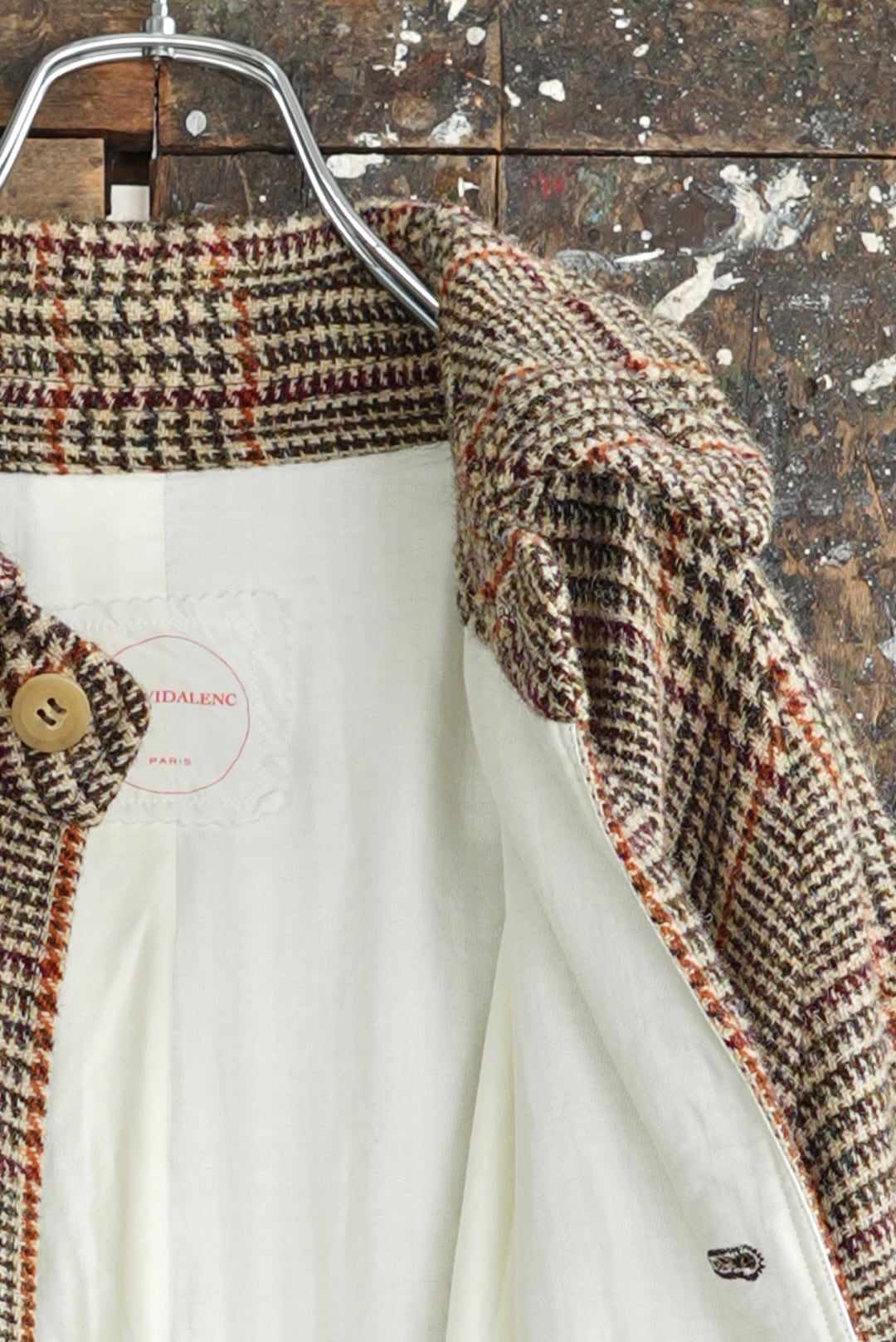 CHEZ VIDALENC - COAT BOBI / HARRIS TWEED (CHATTERLEY) | Brownie