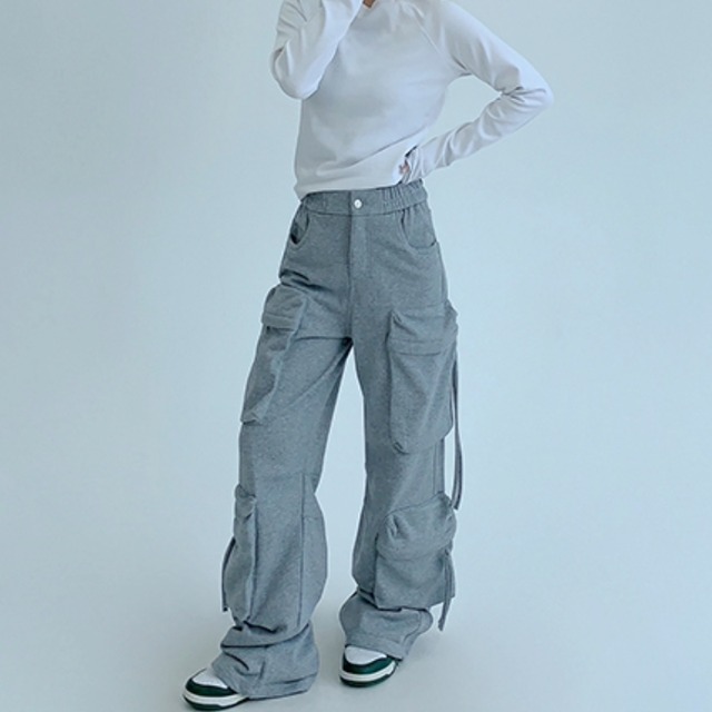 simple sweat cargo pants　シンプルスウェットカーゴパンツ　J1558