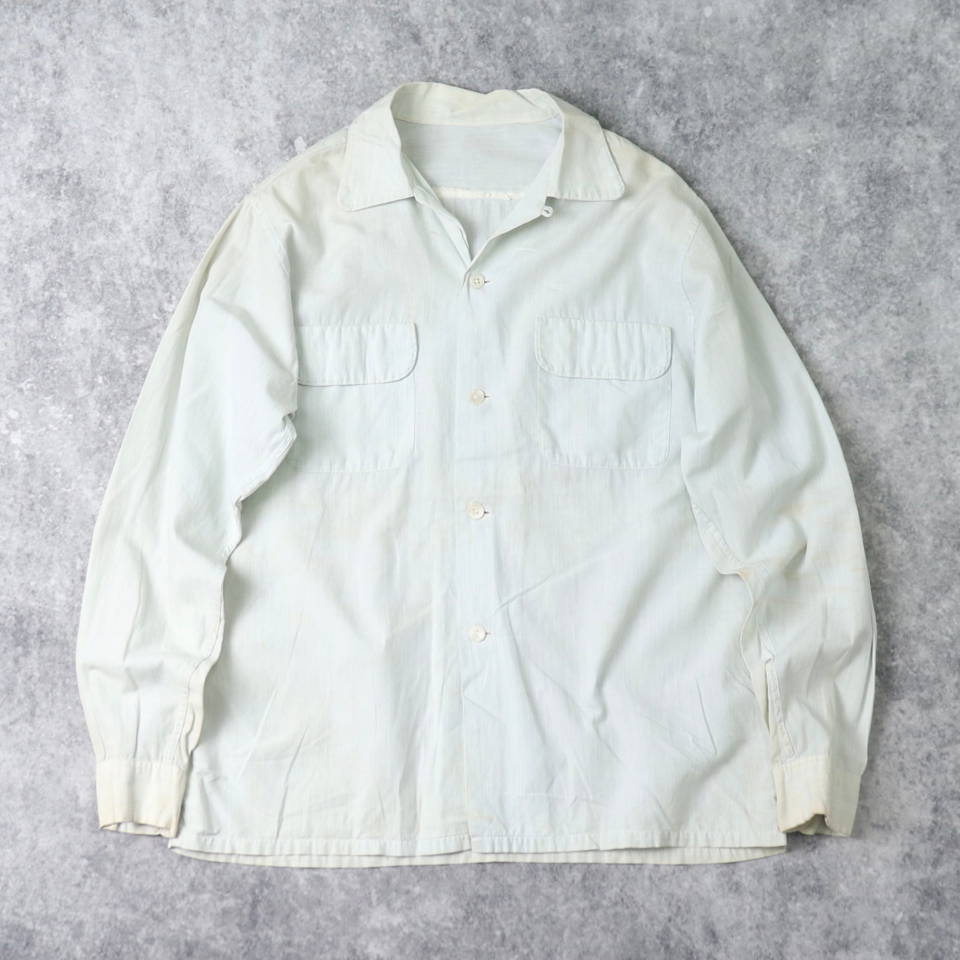 1950s L/S Open Collar Shirt B885