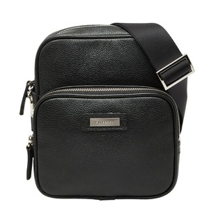 バーバリー ノバチェック 斜め掛け ショルダーバッグ ブラック レザー レディース BURBERRY 【中古】