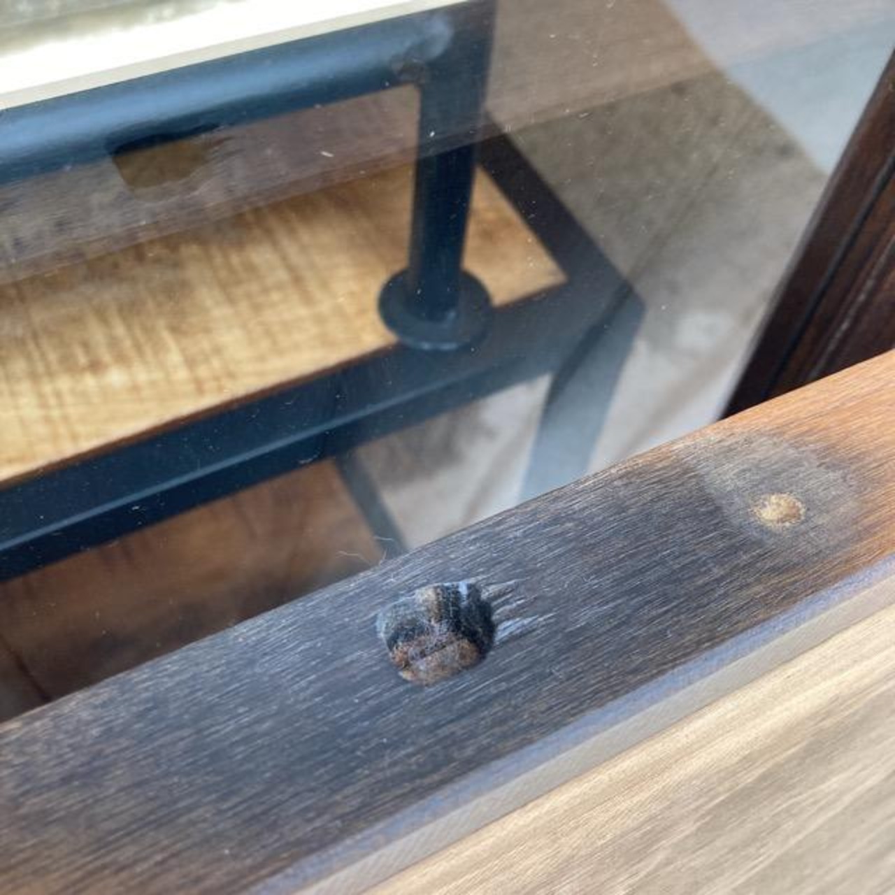 TOPANGA Furniture　リサイクルチークウッド天板　93×61cm